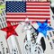 4th of July Decorations - 100 LED Red White and Blue Star Lights Plug in Star String Lights, for Memorial Day Independence Day Decor & Patriotic Decorations for Home Party Yard